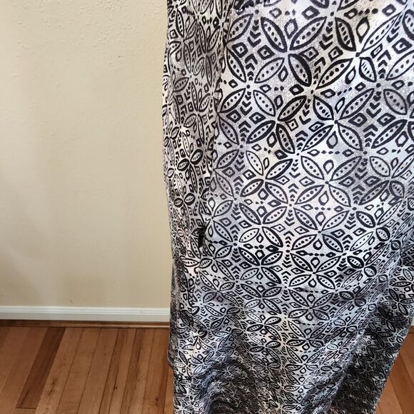 EXOFFICIO WANDERLUX PRINT Tank Dress Shelf Bra Adjustable Strap Zip Pocket Large - Picture 4 of 11